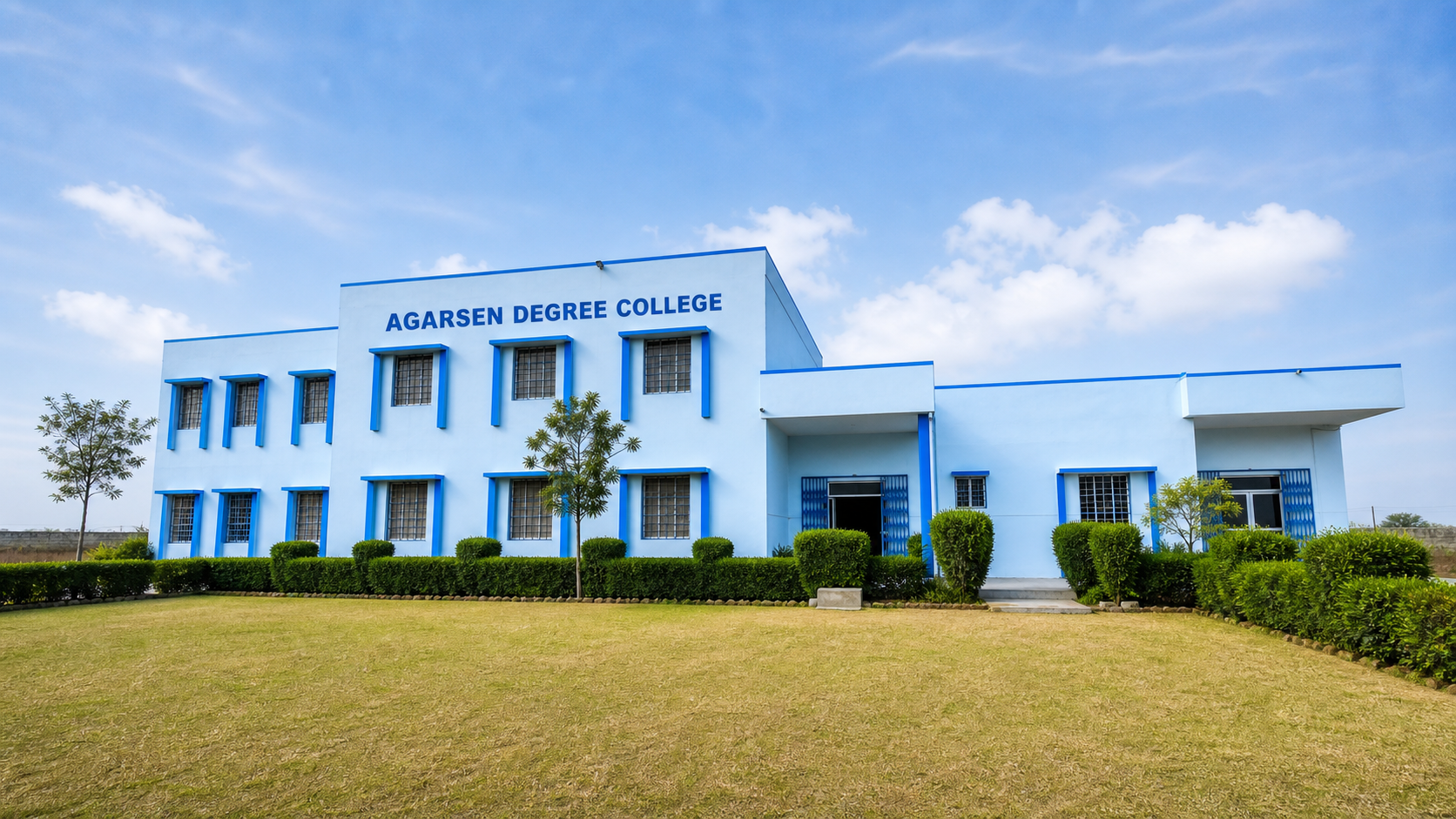 Front building of Agarsen Degree College
