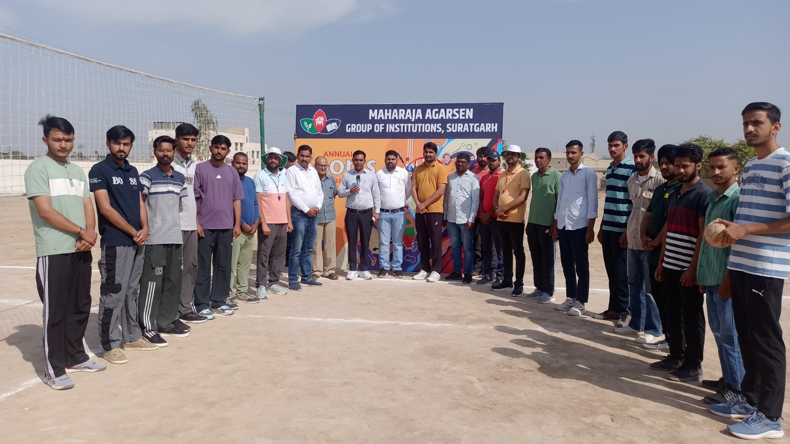 Students and faculty participating in sports activities