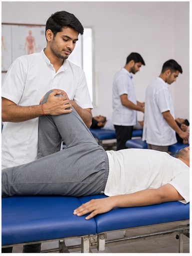 Naturopathy therapy demonstration